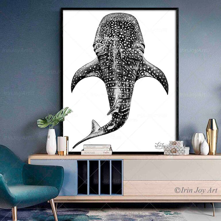 Original Abstract Animal Painting by Irinjoyart Art