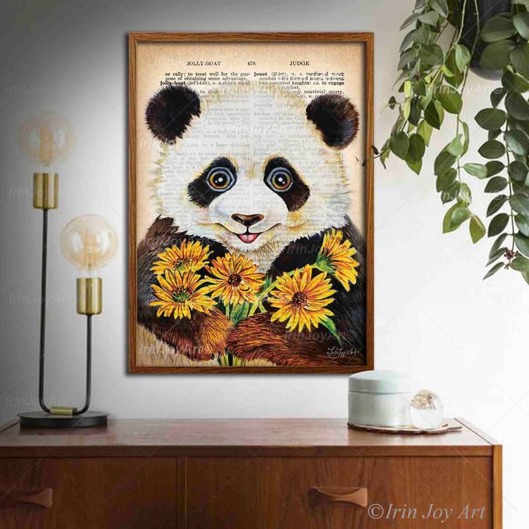 Original Abstract Animal Painting by Irinjoyart Art