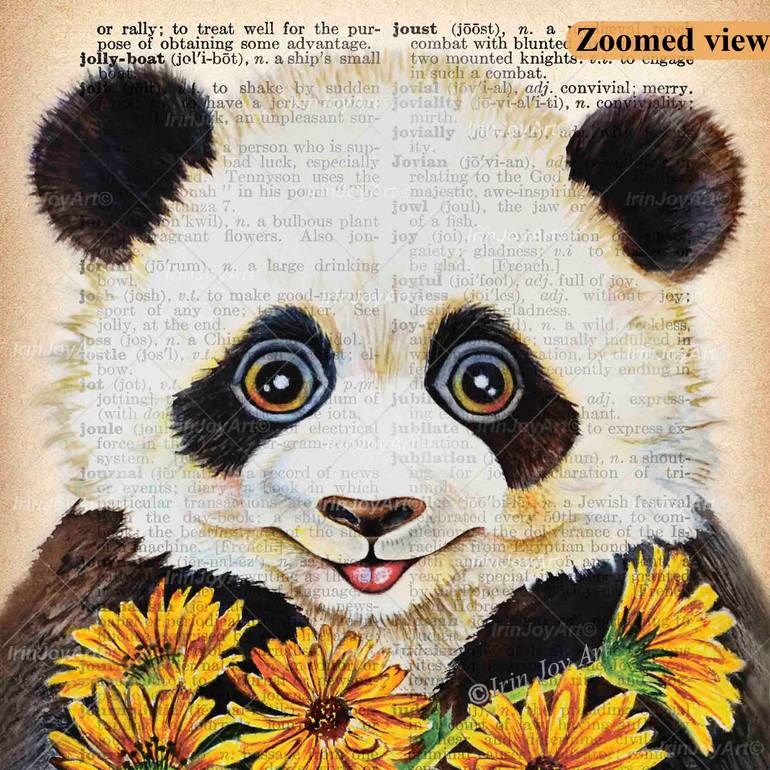 Original Abstract Animal Painting by Irinjoyart Art