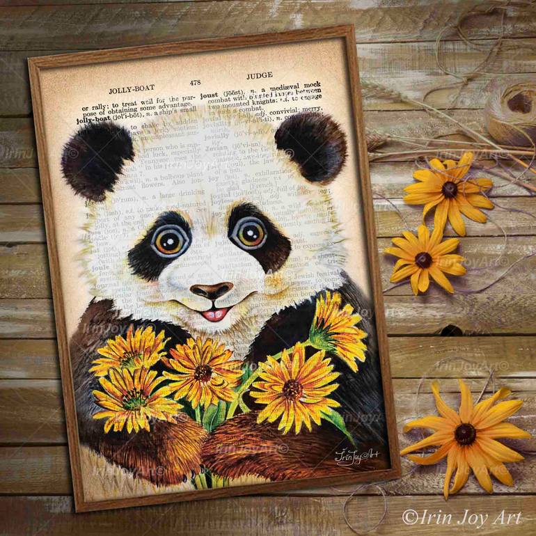 Original Abstract Animal Painting by Irinjoyart Art