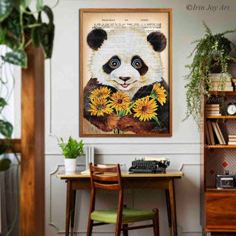 Original Abstract Animal Painting by Irinjoyart Art