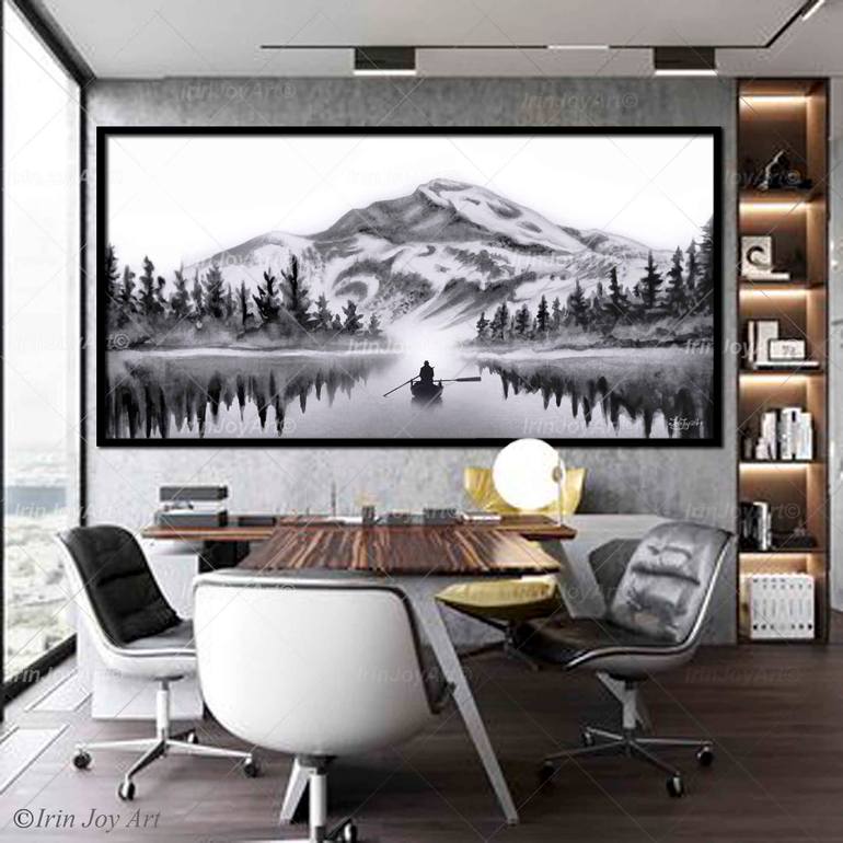 Original Abstract Landscape Painting by Irinjoyart Art