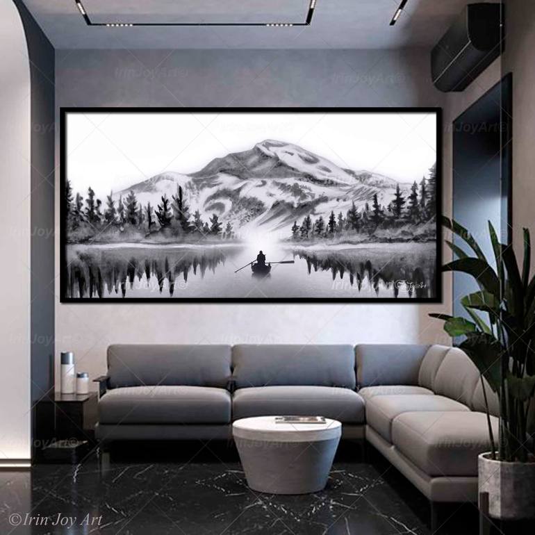 Original Abstract Landscape Painting by Irinjoyart Art