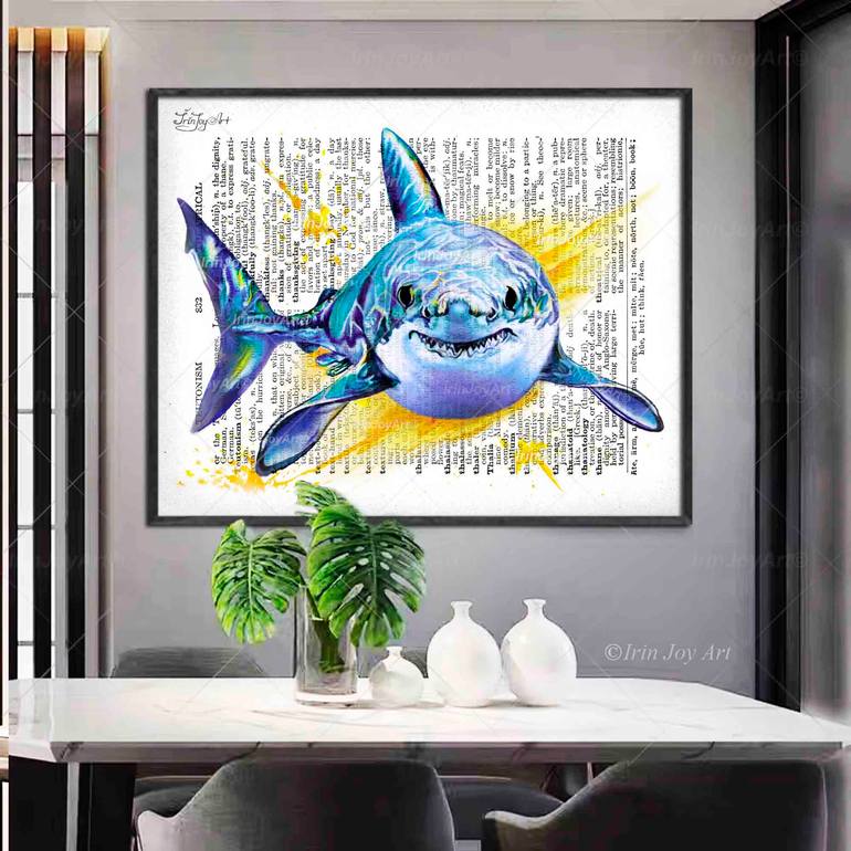 Original Abstract Animal Painting by Irinjoyart Art