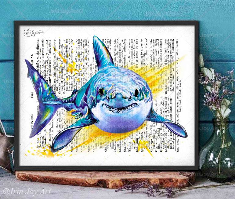 Original Abstract Animal Painting by Irinjoyart Art