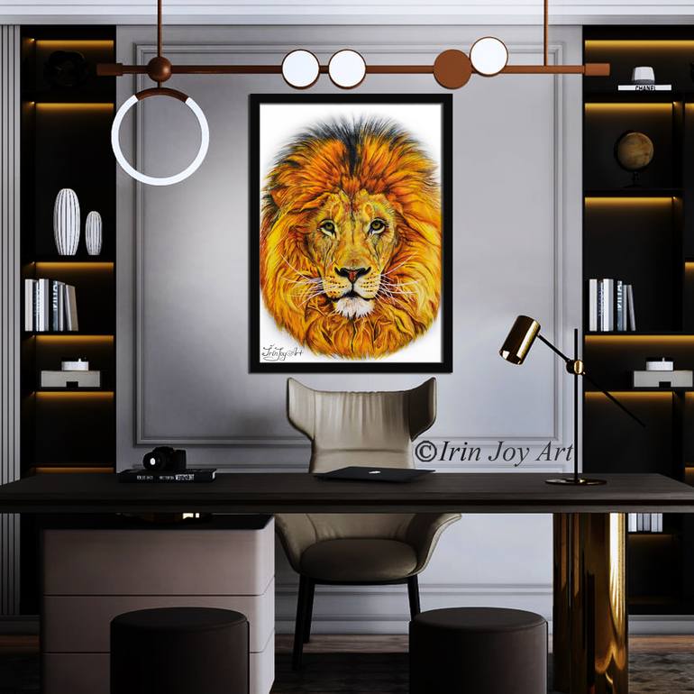 Original Illustration Animal Painting by Irinjoyart Art