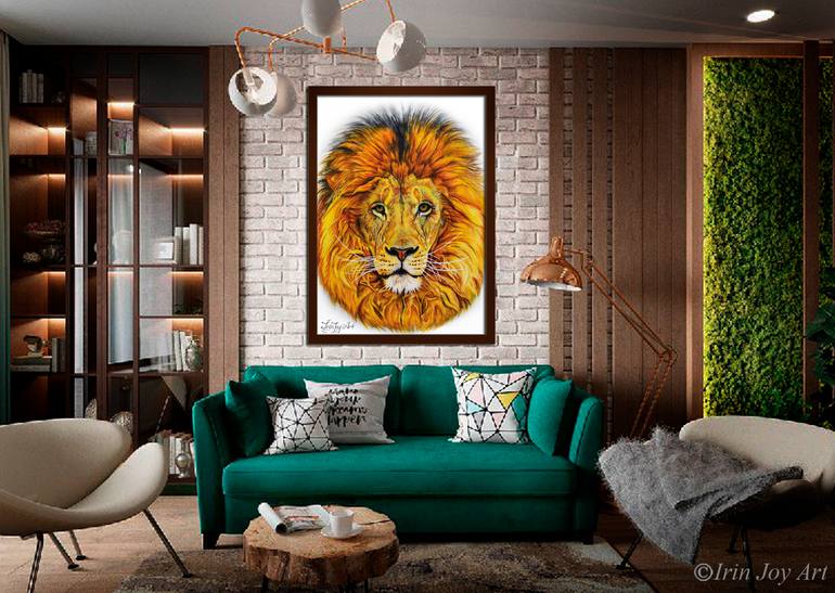 Original Illustration Animal Painting by Irinjoyart Art