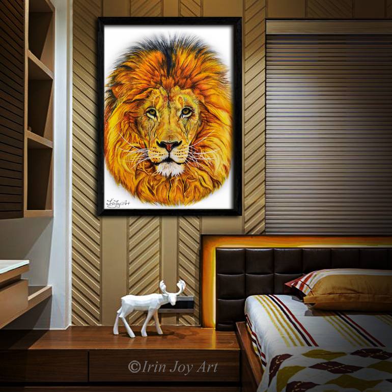 Original Illustration Animal Painting by Irinjoyart Art