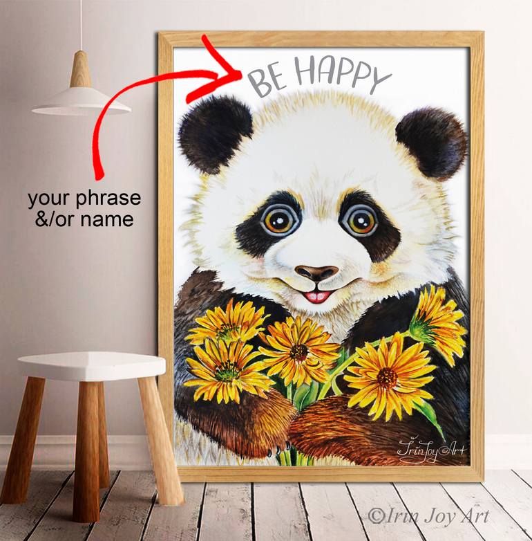 Original Art Deco Animal Painting by Irinjoyart Art