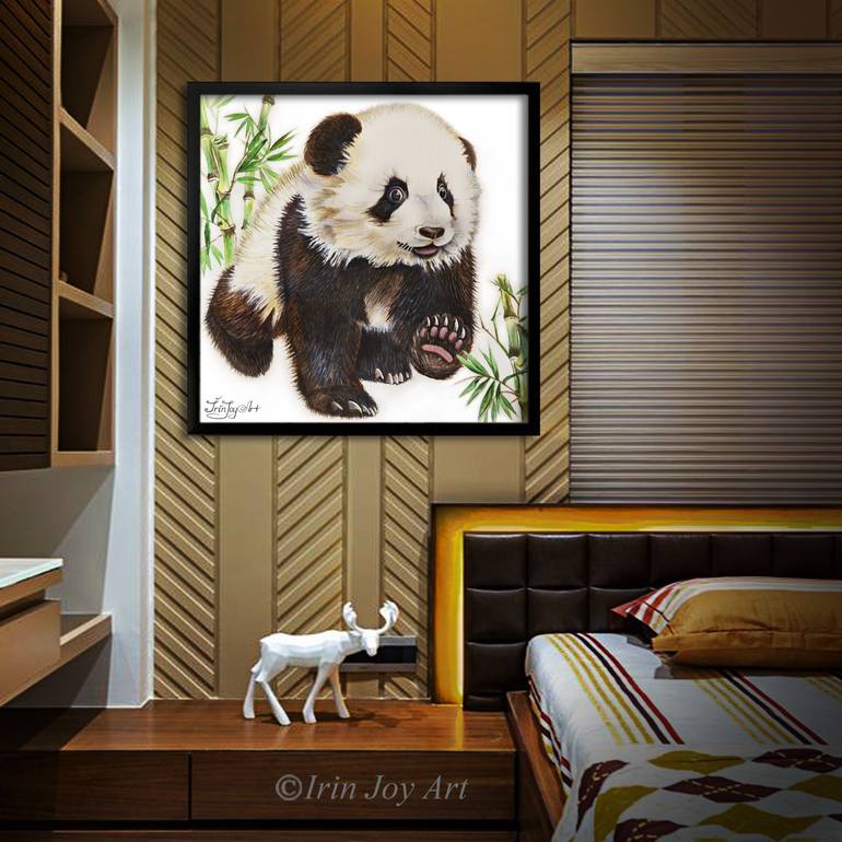 Original Expressionism Animal Painting by Irinjoyart Art