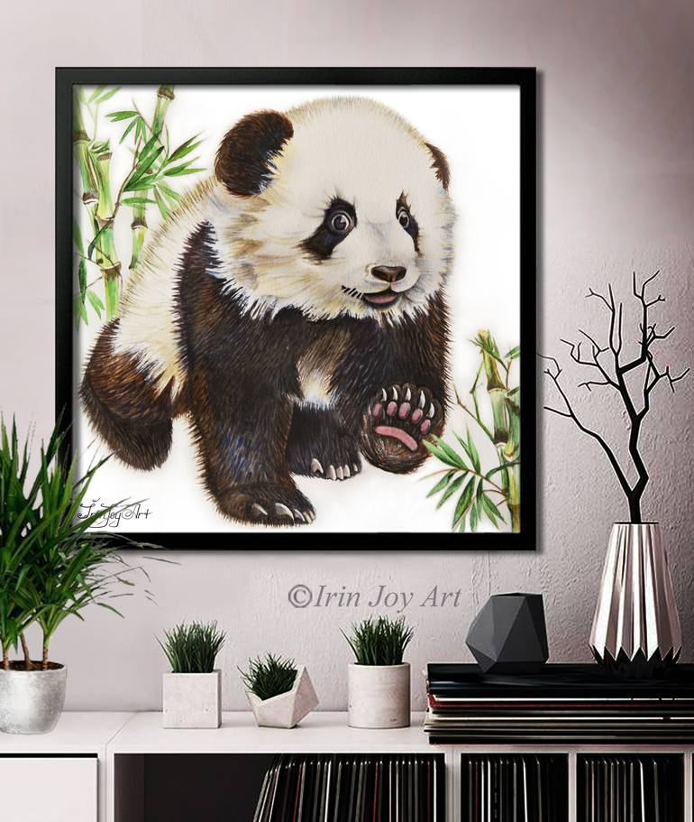 Original Expressionism Animal Painting by Irinjoyart Art