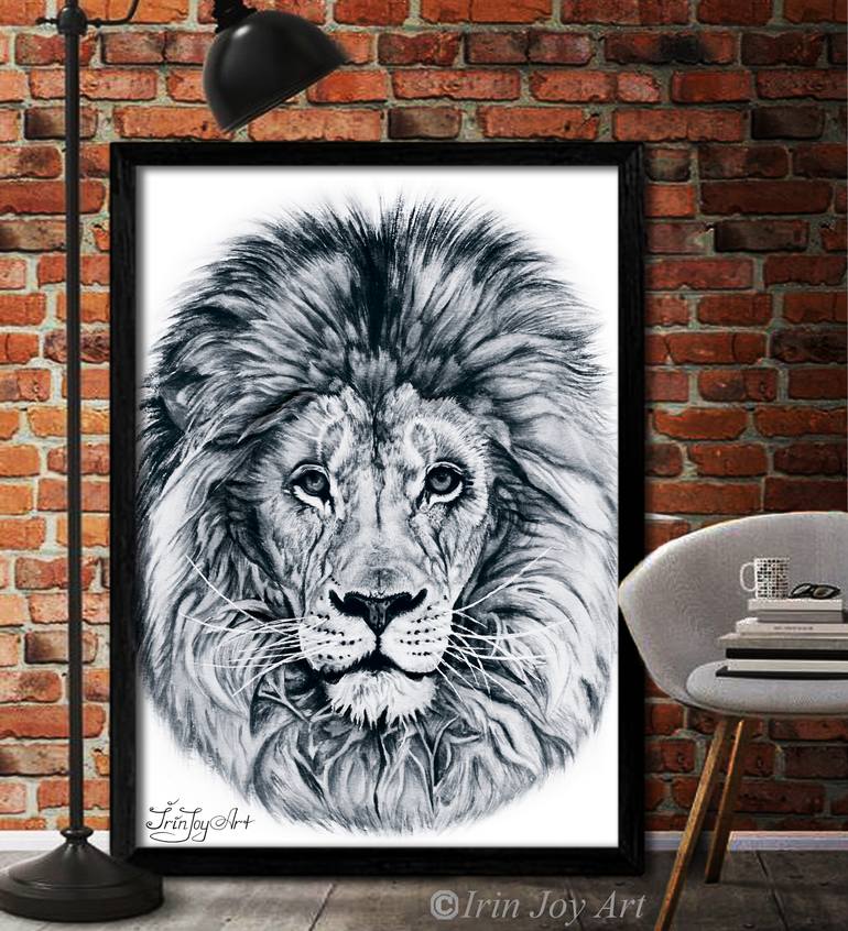 Original Illustration Animal Painting by Irinjoyart Art