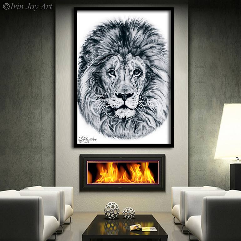 Original Illustration Animal Painting by Irinjoyart Art