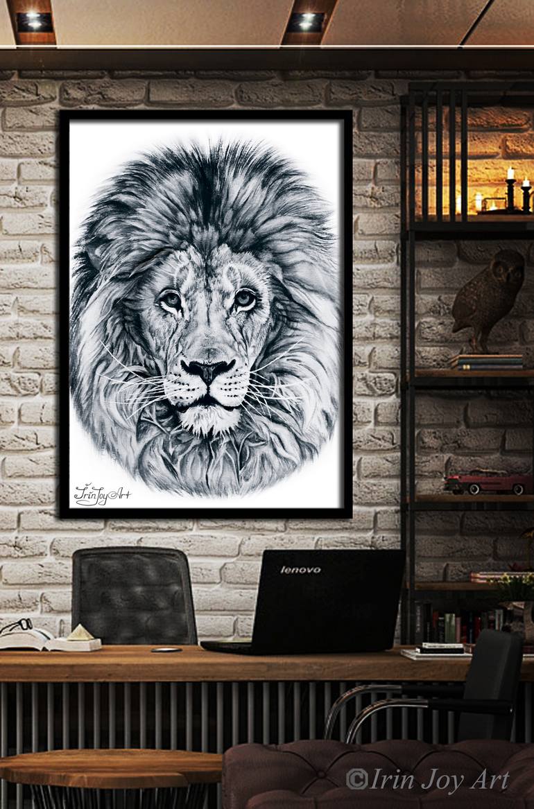 Original Illustration Animal Painting by Irinjoyart Art