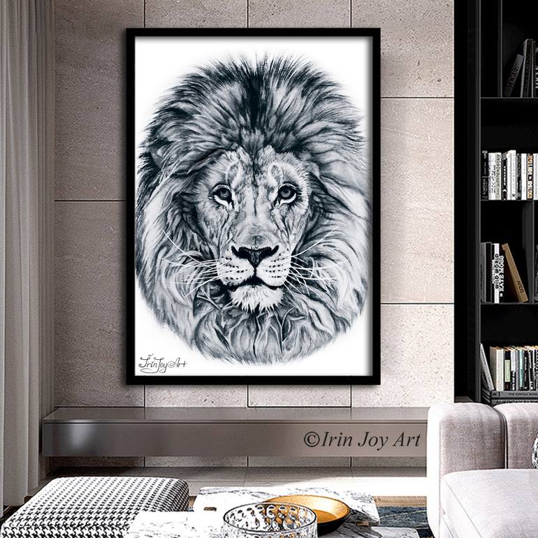 Original Illustration Animal Painting by Irinjoyart Art