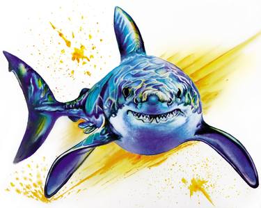 Print of Pop Art Fish Paintings by IrinJoyArt Art