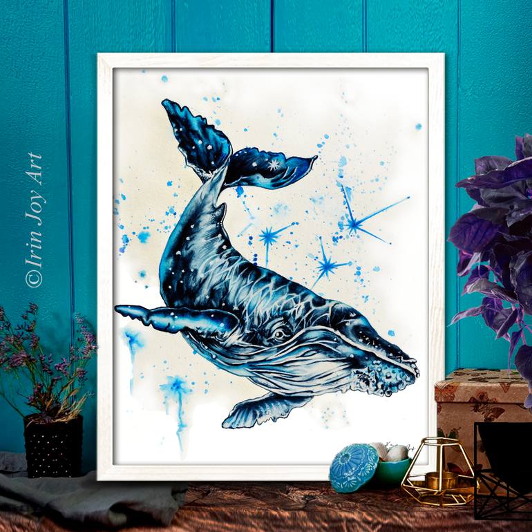 Original Abstract Animal Painting by Irinjoyart Art