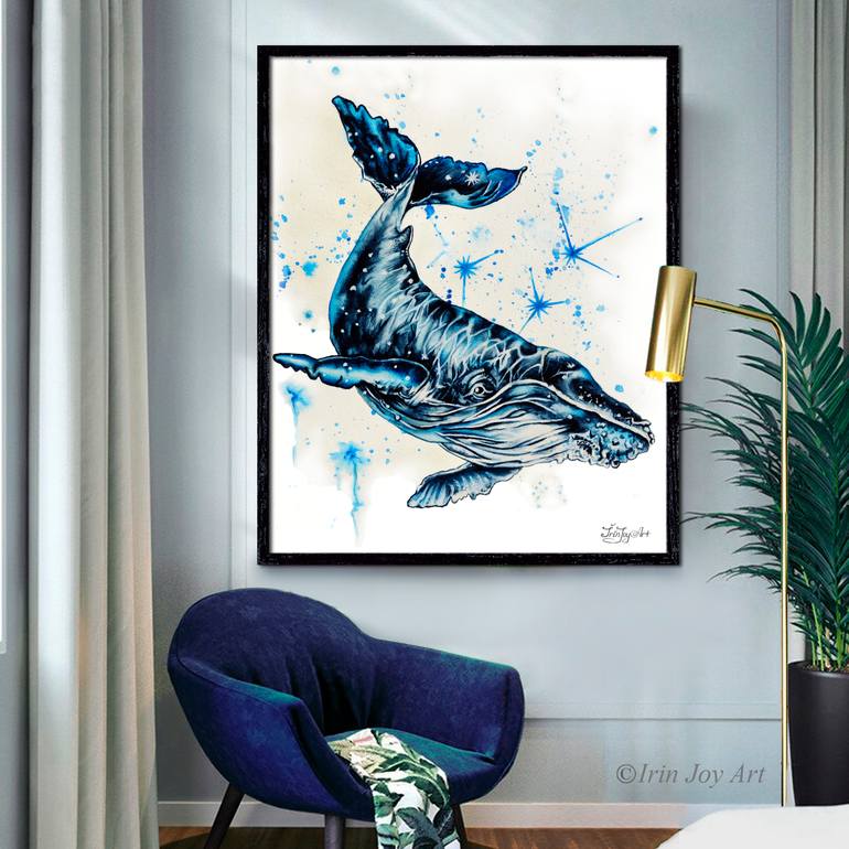 Original Abstract Animal Painting by Irinjoyart Art