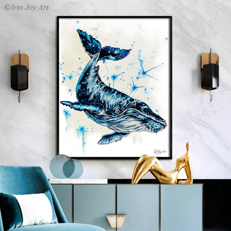 Original Abstract Animal Painting by Irinjoyart Art