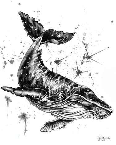 Print of Abstract Fish Printmaking by IrinJoyArt Art