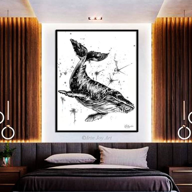 Original Abstract Animal Printmaking by Irinjoyart Art