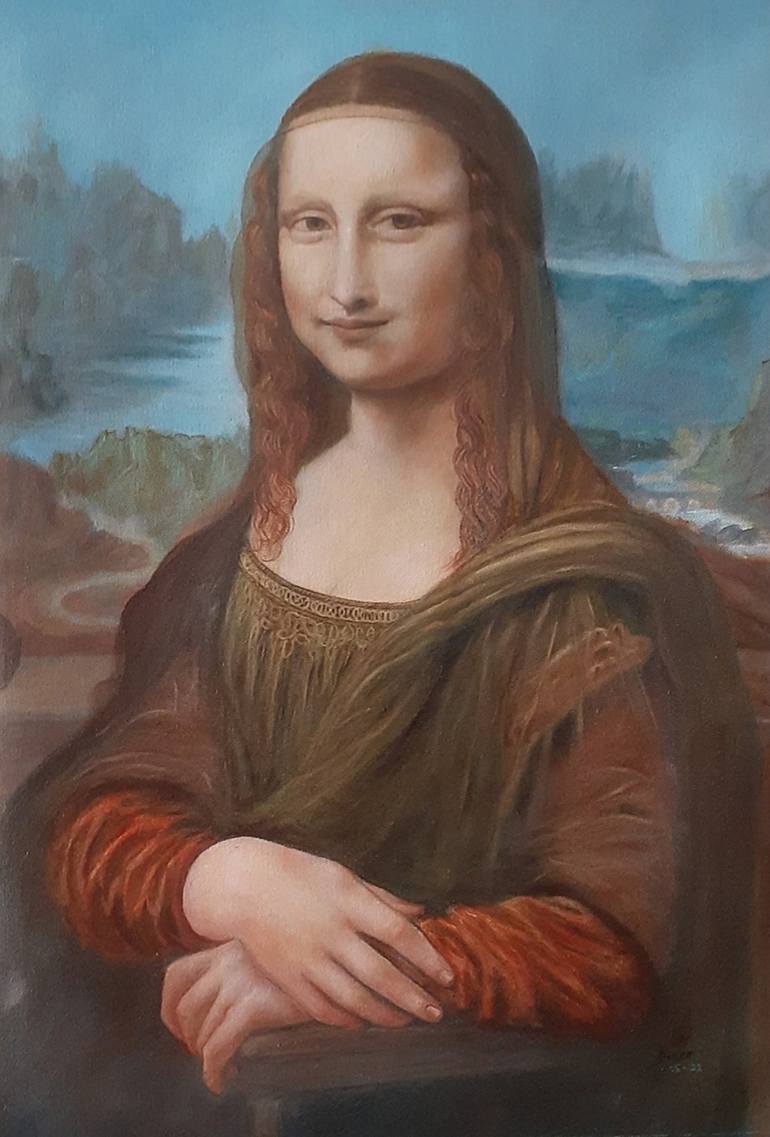 My Monalisa Painting by John Bosco Saatchi Art