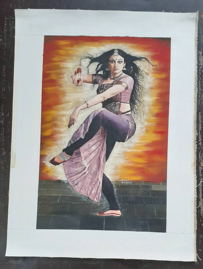 Original Figurative Performing Arts Painting by John Bosco