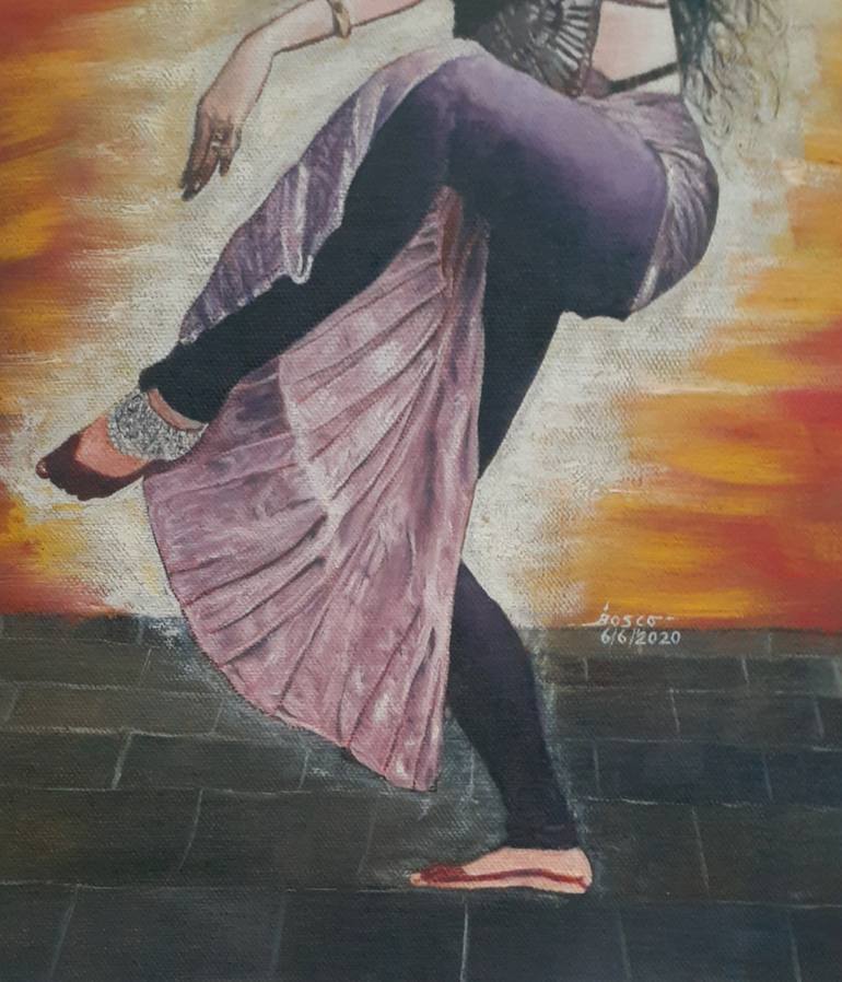 Original Figurative Performing Arts Painting by John Bosco