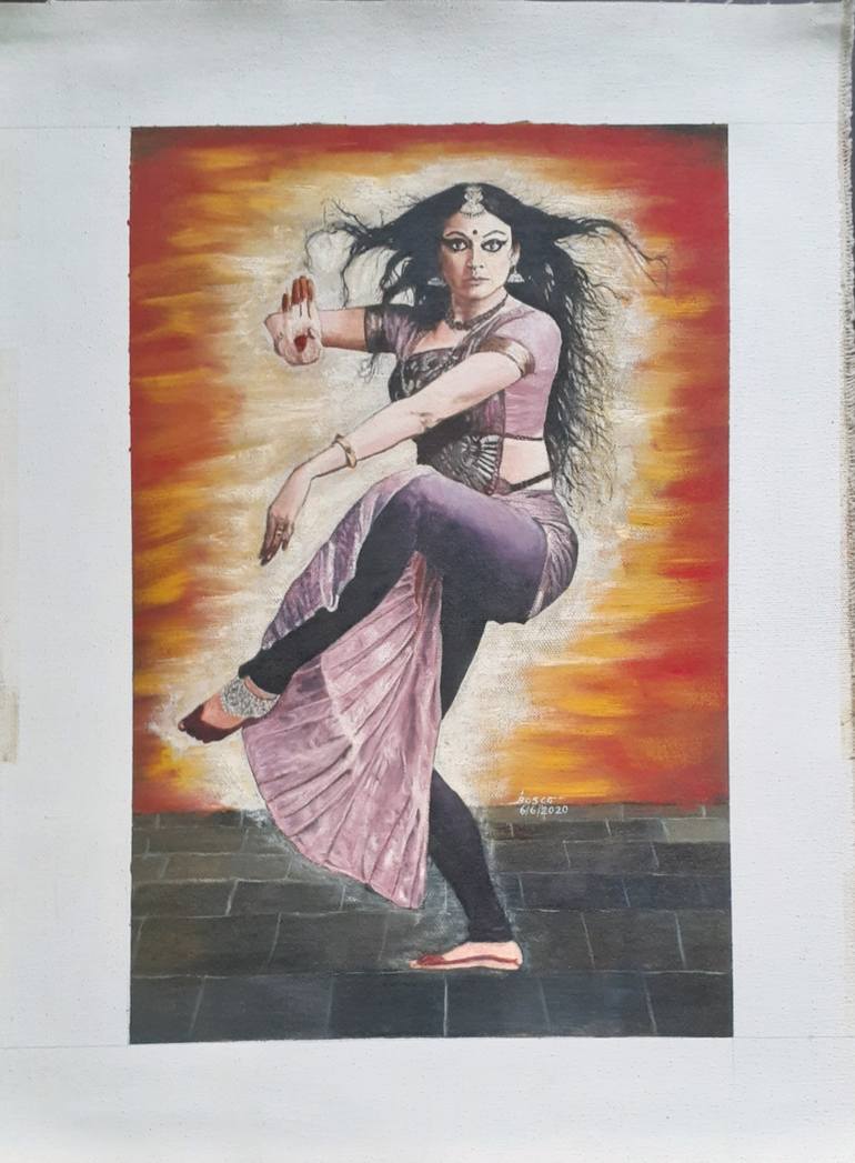Original Figurative Performing Arts Painting by John Bosco