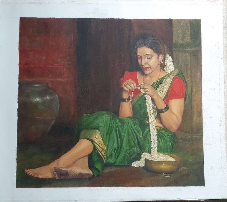 Original Realism Portrait Painting by John Bosco