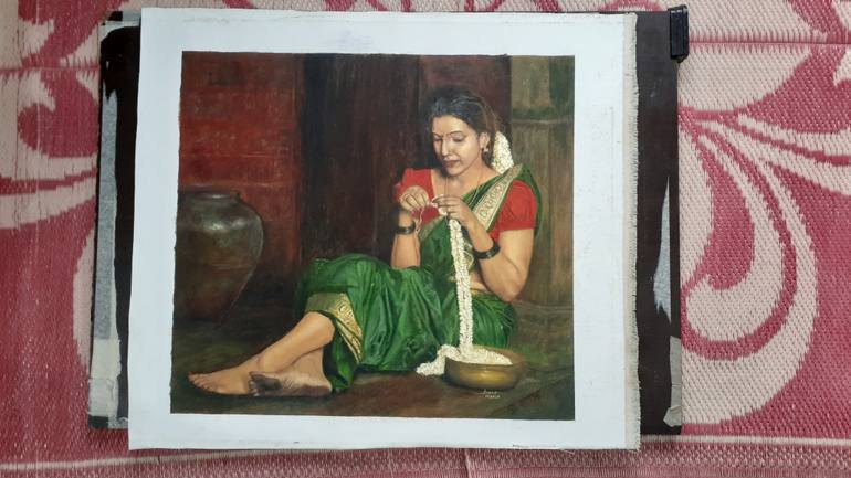 Original Realism Portrait Painting by John Bosco