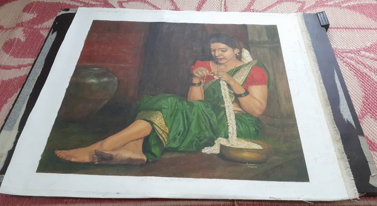 Original Realism Portrait Painting by John Bosco