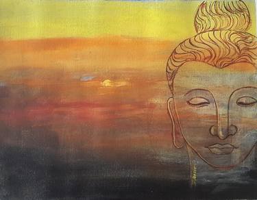 Original Abstract Religious Painting by John Bosco
