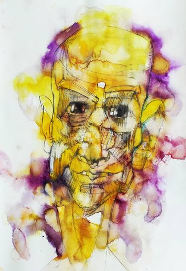 Print of Abstract Expressionism Portrait Paintings by ArtimaginationShop Gallery