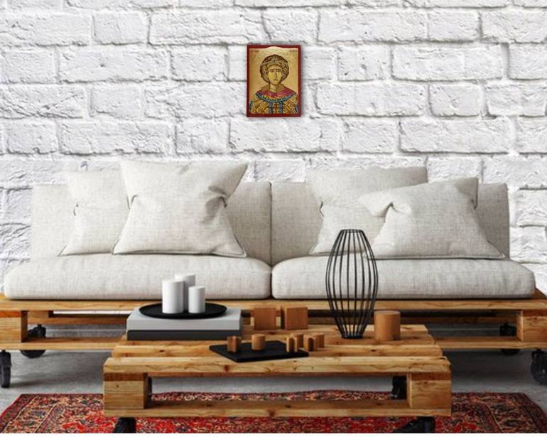 Original Art Deco Religion Painting by ArtimaginationShop Gallery