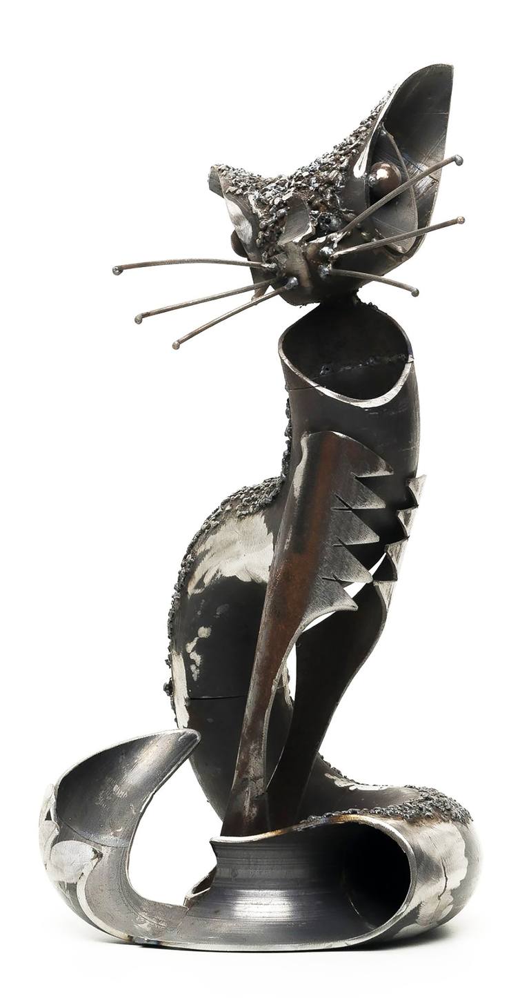 Abstract Cat Sculpture Online - Cat Showpiece Statue | Nestasia