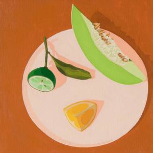 Honeydew, Lemon and Lime on Latte