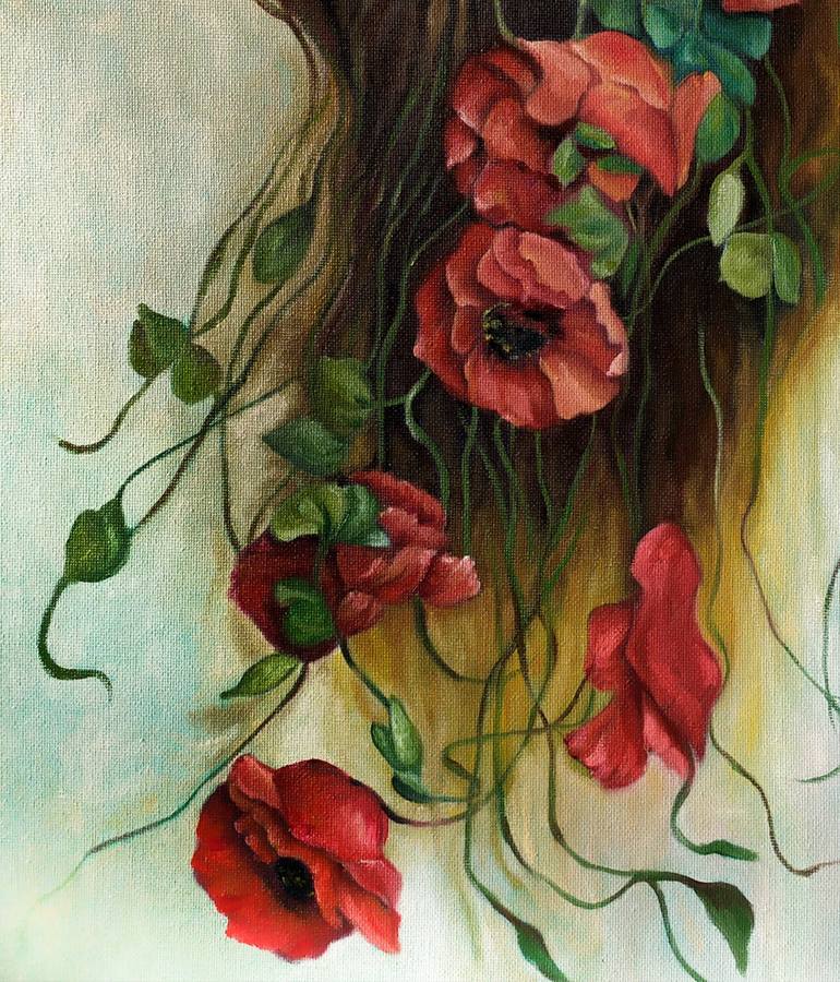 Original Expressionism Botanic Painting by Veronica Ciccarese