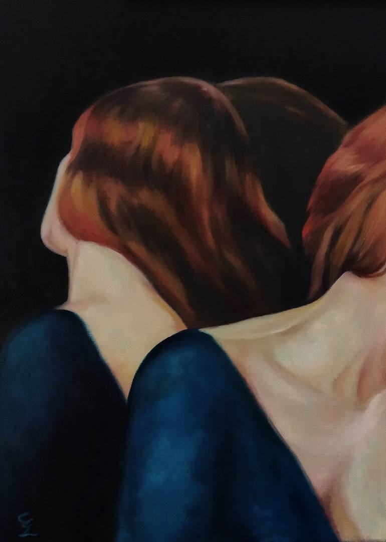 Original Figurative Women Painting by Veronica Ciccarese