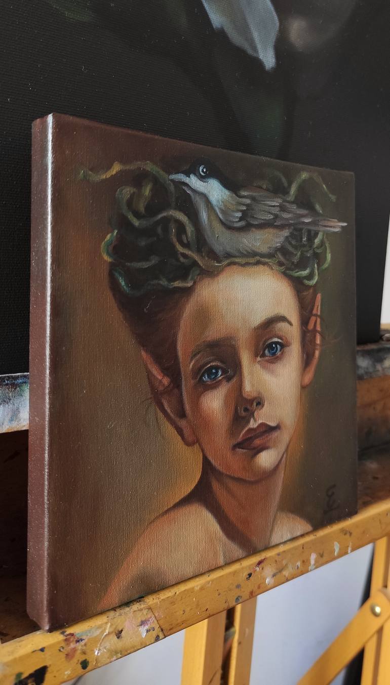 Original Surrealism Fantasy Painting by Veronica Ciccarese