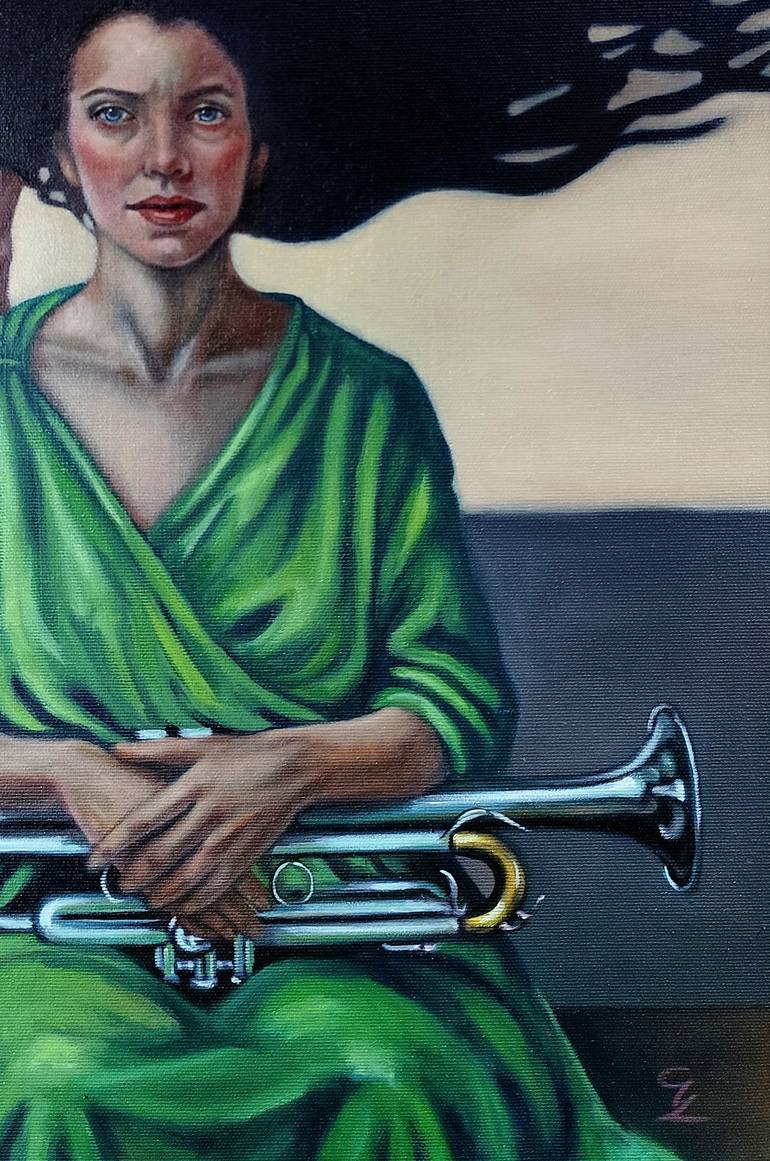Original Surrealism Women Painting by Veronica Ciccarese