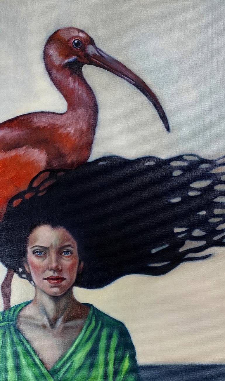 Original Surrealism Women Painting by Veronica Ciccarese
