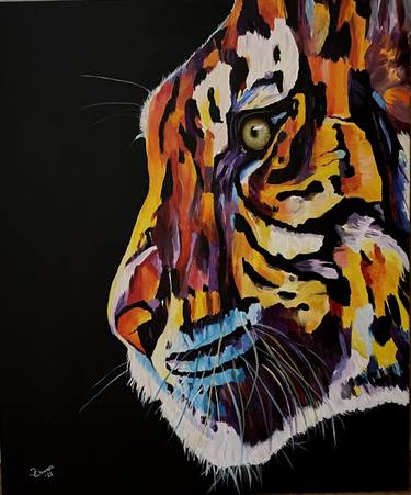 Original Abstract Expressionism Animal Paintings by Johan De Champs