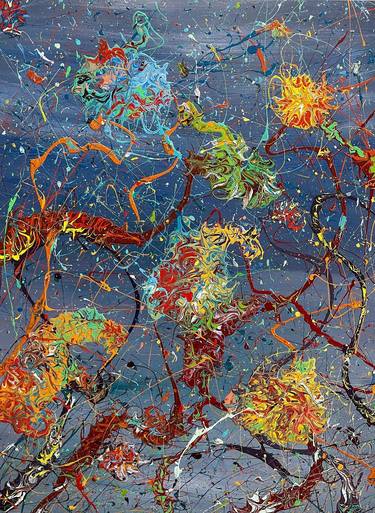 Original Abstract Expressionism Abstract Paintings by John Kotos