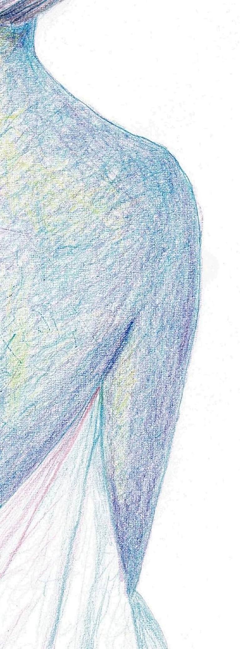 Original Figurative Nude Drawing by pasquale lagatta