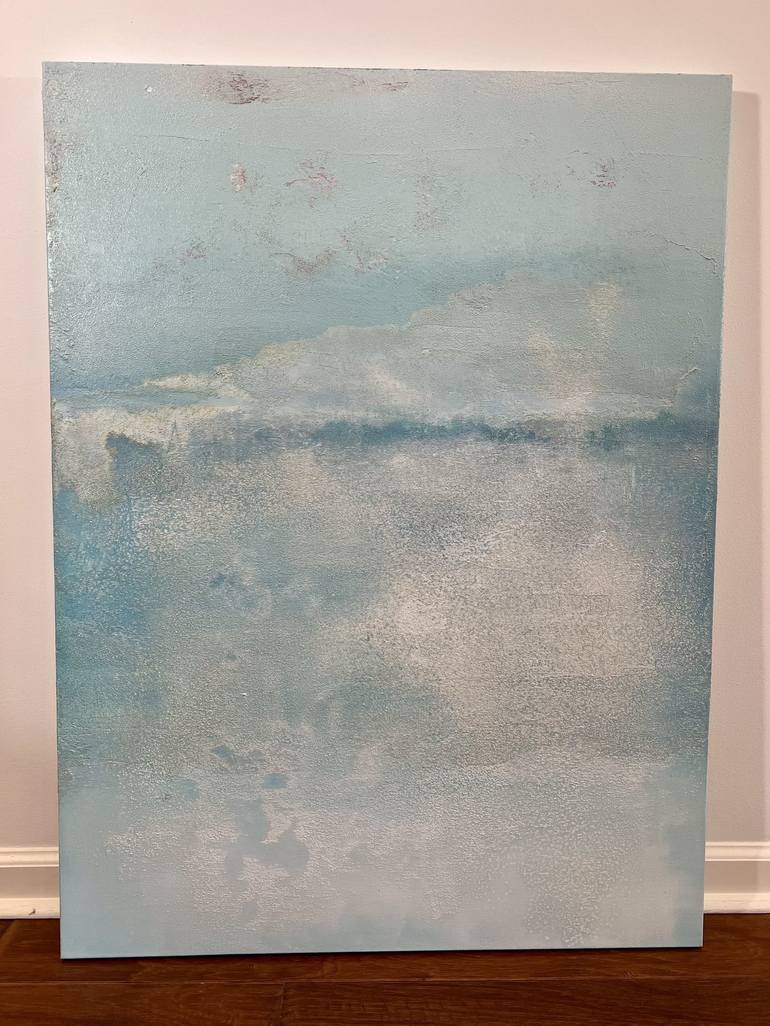 Original Abstract Beach Painting by Katherine Sizemore