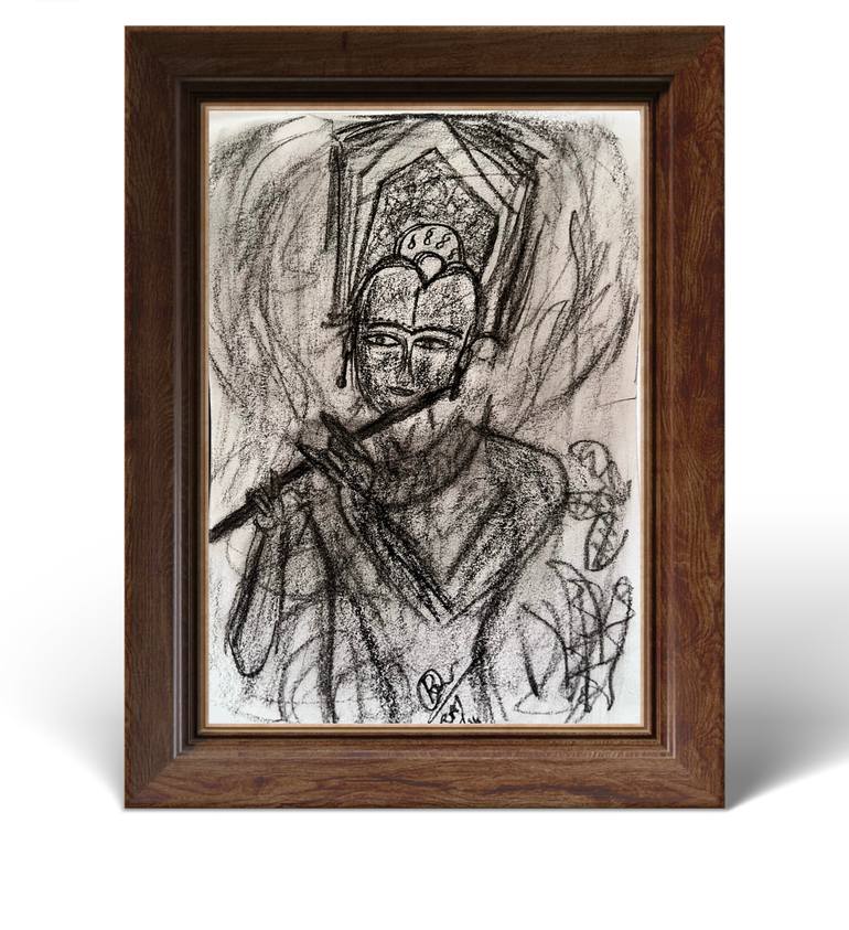 Original Abstract Expressionism Body Drawing by Rithvik Rai