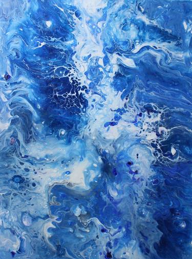 Original Abstract Expressionism Water Paintings by Milena Sophie Kuse
