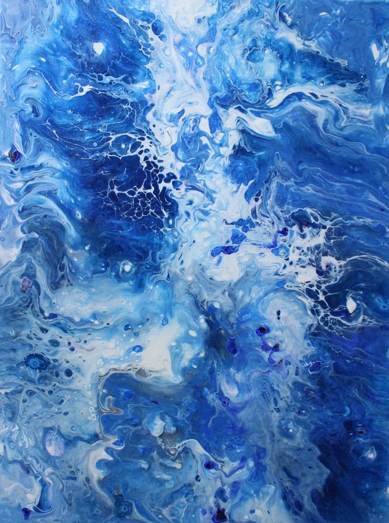 wave of the ocean Painting by Milena Sophie Kuse | Saatchi Art