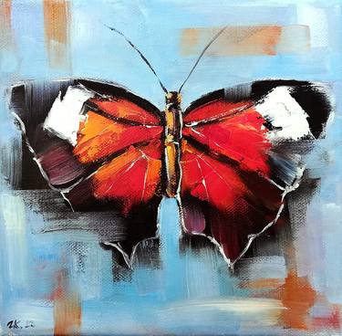 Butterfly Painting Insect Wall Art thumb